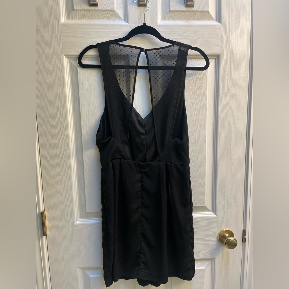 BCBGeneration Black Ruffle Mini Dress - Picture 2 of 3